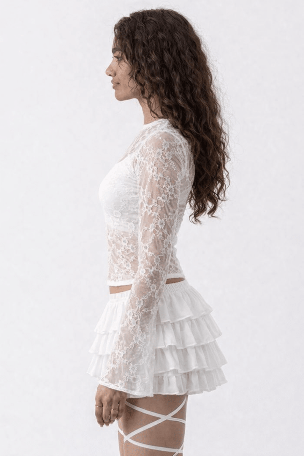 White Victoria Lace Top - BEEGLEE