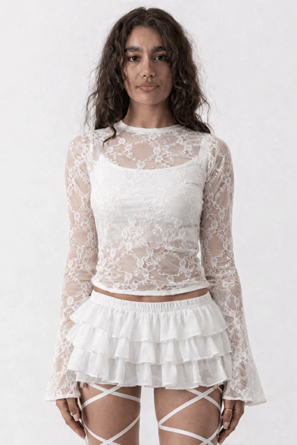 White Victoria Lace Top - BEEGLEE