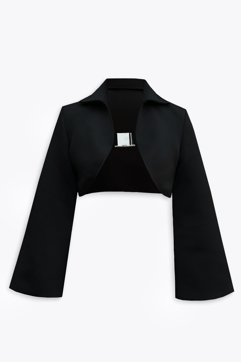 Black Arcane Buckled Blazer - BEEGLEE