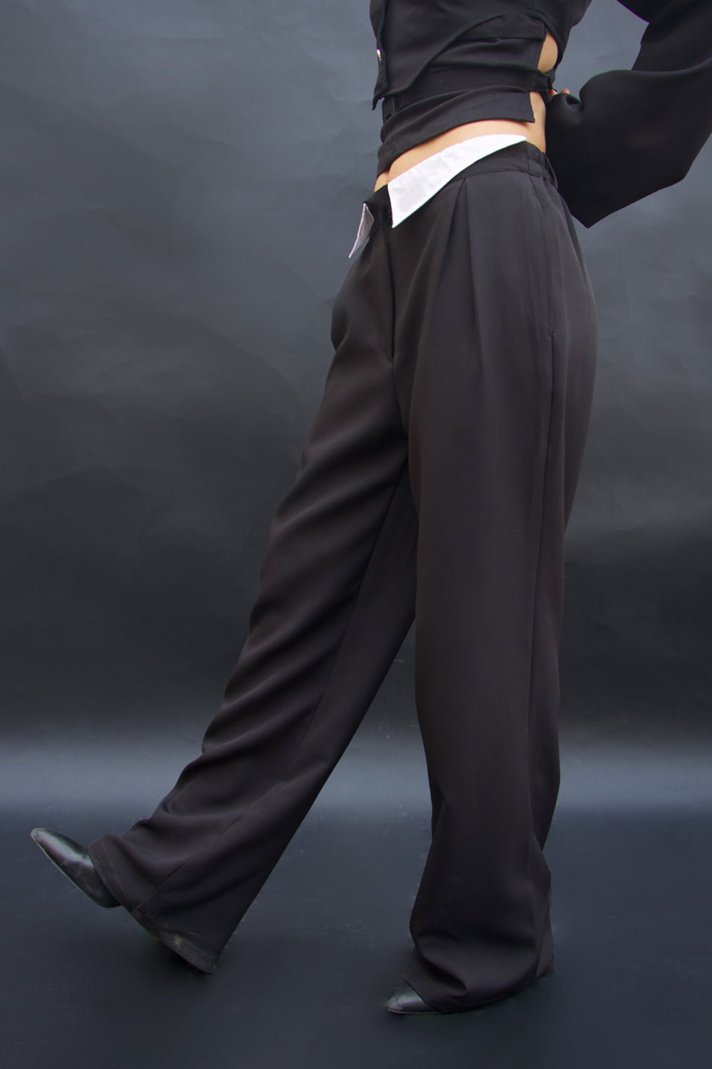 Black Rory Tailored Korean Trouser - BEEGLEE