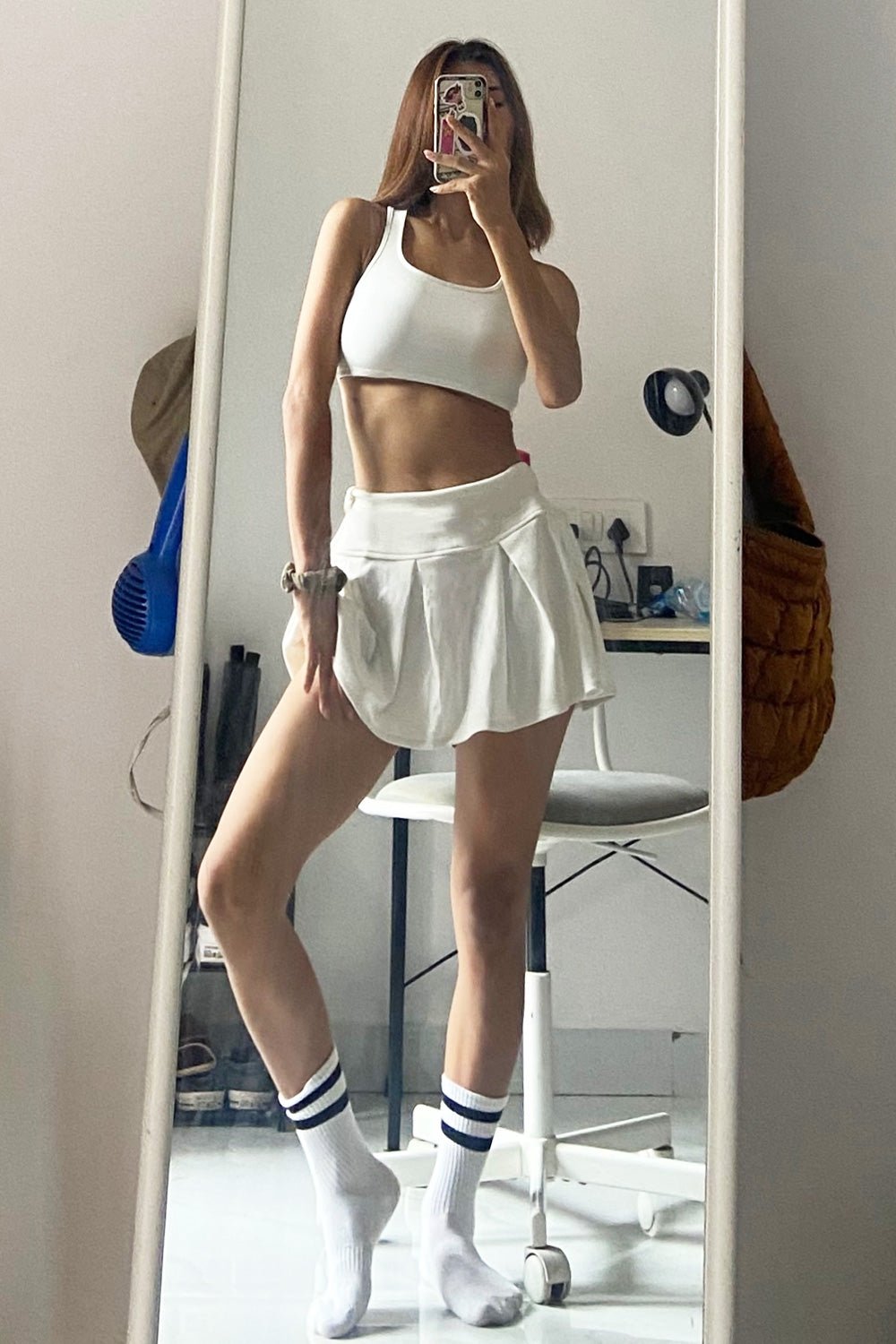 White Tennis Skirt - BEEGLEE